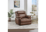 508283 Ellington Upholstered Padded Arm Accent Chair Dark Brown