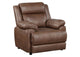 508283 Ellington Upholstered Padded Arm Accent Chair Dark Brown