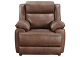 508283 Ellington Upholstered Padded Arm Accent Chair Dark Brown