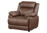 508283 Ellington Upholstered Padded Arm Accent Chair Dark Brown