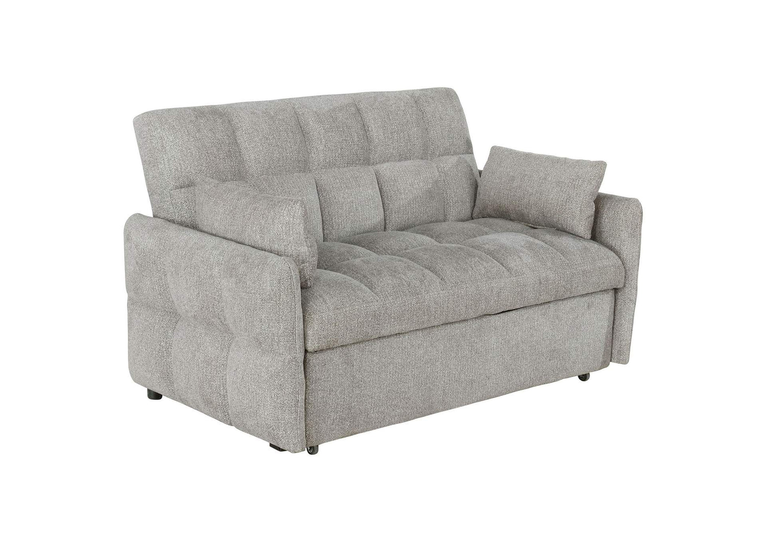 Cotswold Upholstered Convertible Sleeper Sofa Bed Light Grey