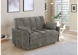 508308 Cotswold Upholstered Convertible Sleeper Sofa Bed Dark Grey