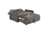 508308 Cotswold Upholstered Convertible Sleeper Sofa Bed Dark Grey