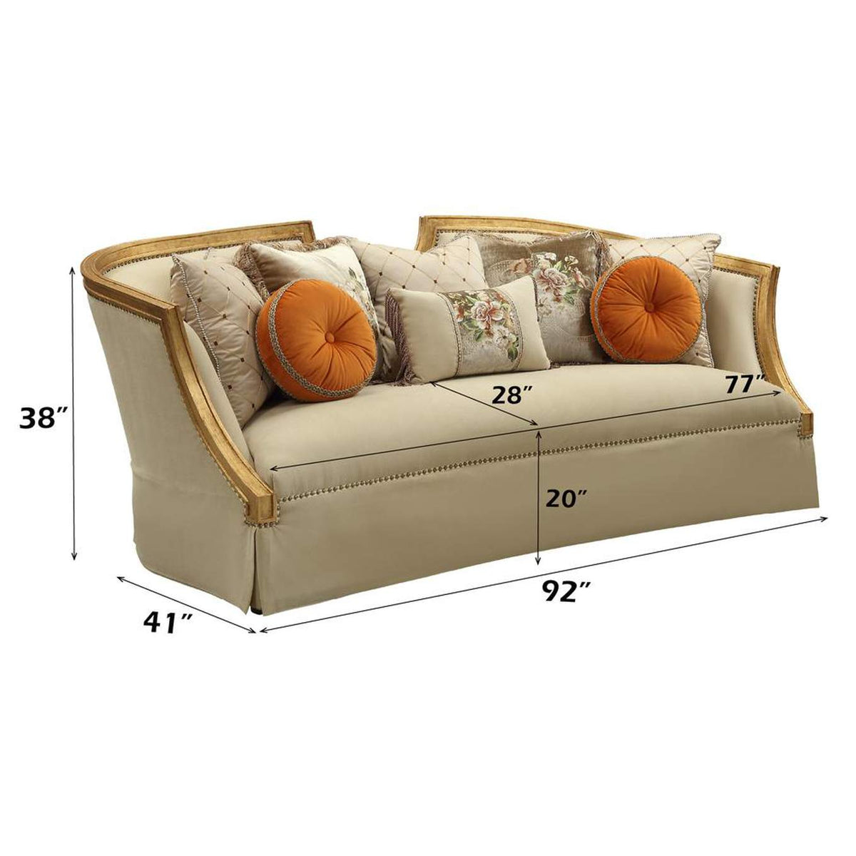 50835 Daesha Sofa with 8 Pillows