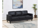 508361 Ruth Upholstered Track Arm Sofa Black