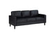 508361 Ruth Upholstered Track Arm Sofa Black