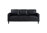 508361 Ruth Upholstered Track Arm Sofa Black