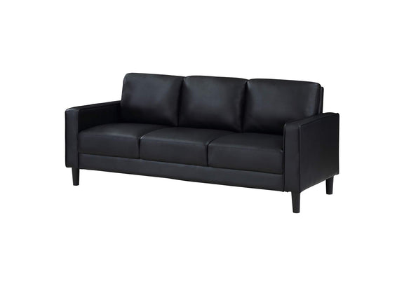 508361 Ruth Upholstered Track Arm Sofa Black