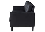 508361 Ruth Upholstered Track Arm Sofa Black
