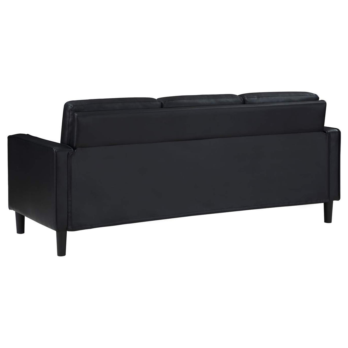 508361 Ruth Upholstered Track Arm Sofa Black