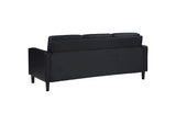 508361 Ruth Upholstered Track Arm Sofa Black