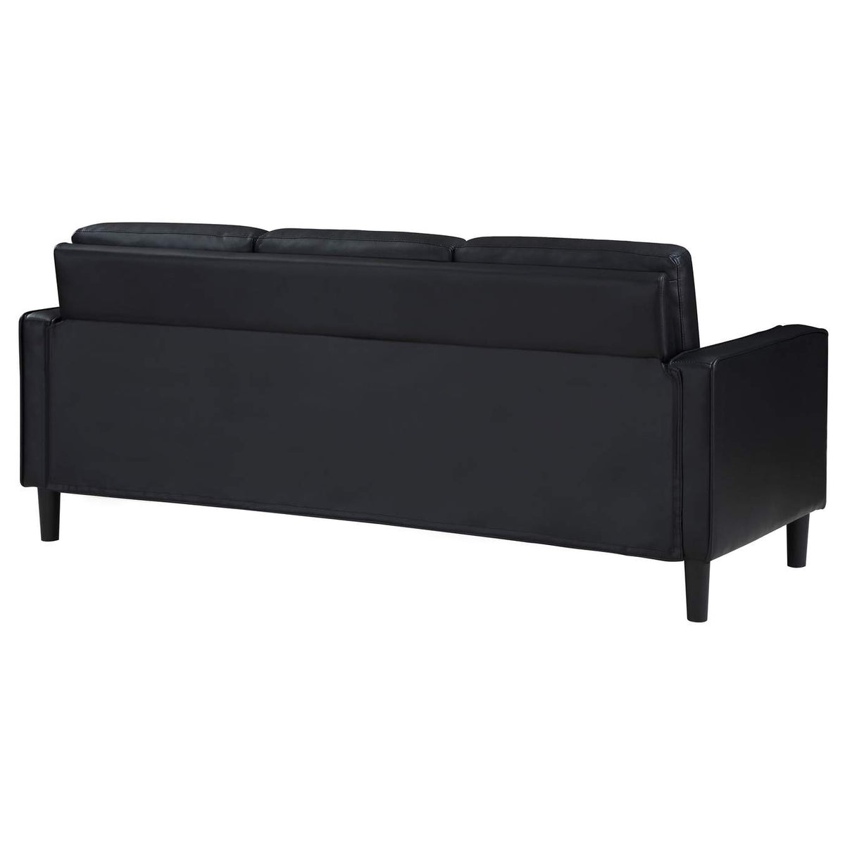 508361 Ruth Upholstered Track Arm Sofa Black