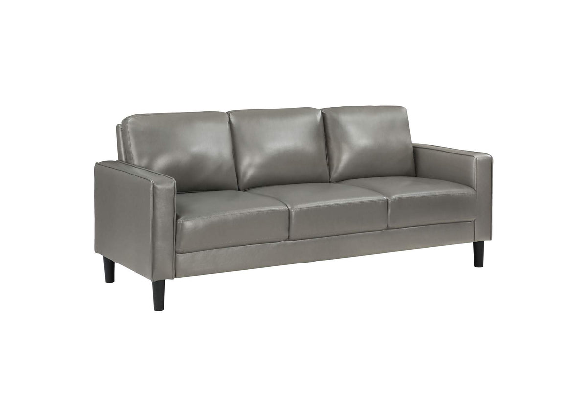 508365 Ruth Upholstered Track Arm Sofa Grey