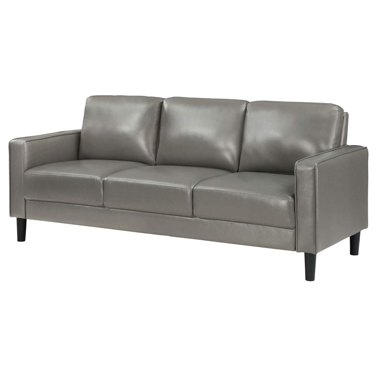 508365 Ruth Upholstered Track Arm Sofa Grey