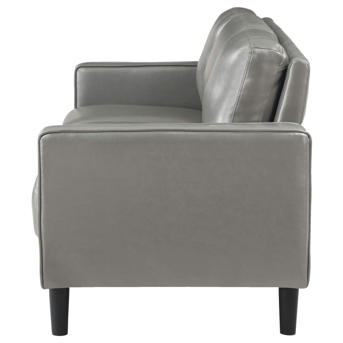 508365 Ruth Upholstered Track Arm Sofa Grey