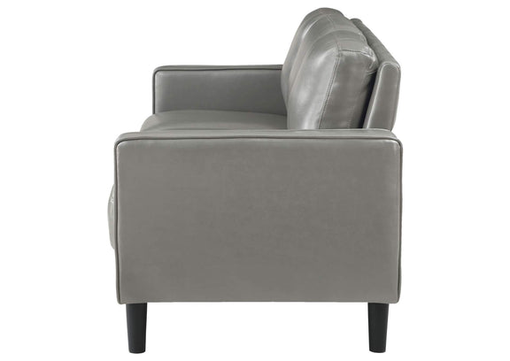 508365 Ruth Upholstered Track Arm Sofa Grey