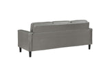 508365 Ruth Upholstered Track Arm Sofa Grey