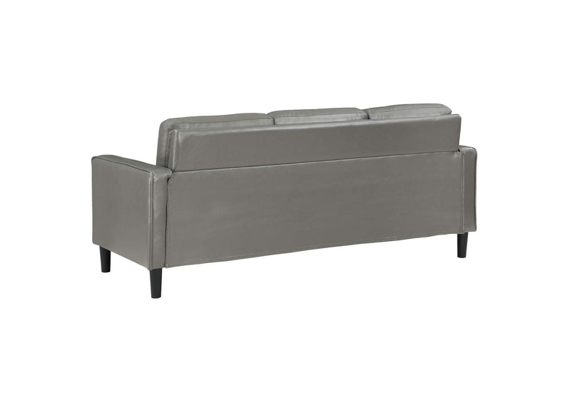 508365 Ruth Upholstered Track Arm Sofa Grey