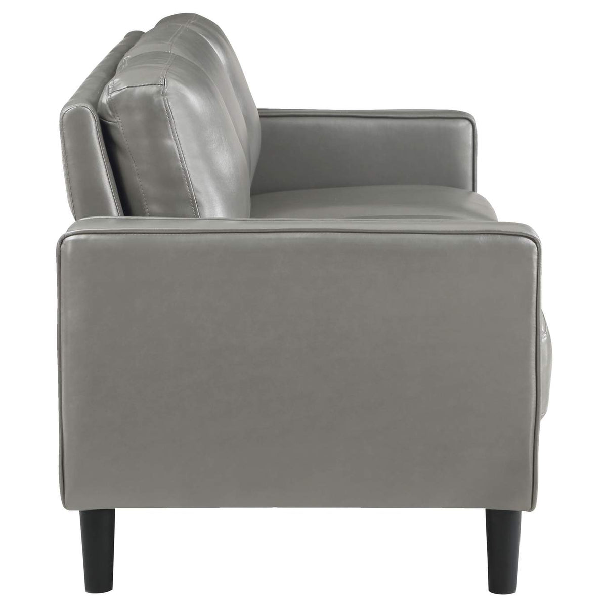 508365 Ruth Upholstered Track Arm Sofa Grey