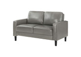 508366 Ruth Upholstered Track Arm Loveseat Grey
