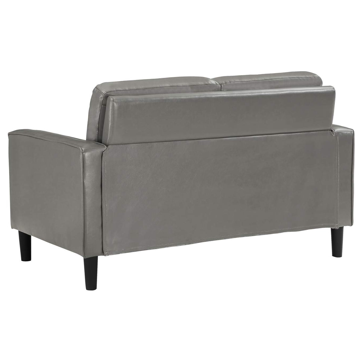 508366 Ruth Upholstered Track Arm Loveseat Grey