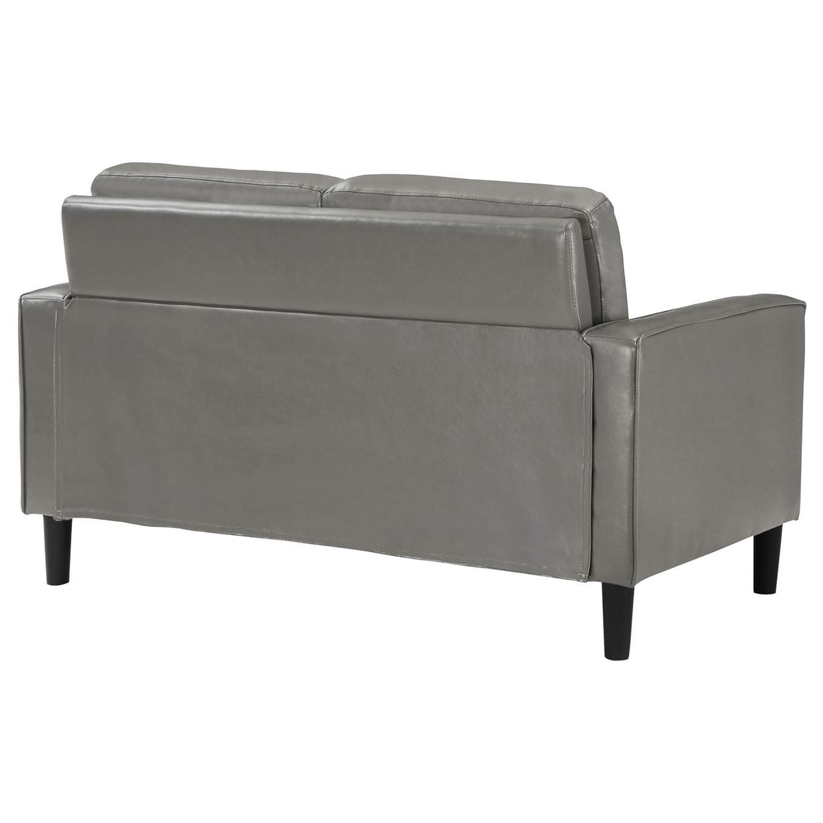 508366 Ruth Upholstered Track Arm Loveseat Grey