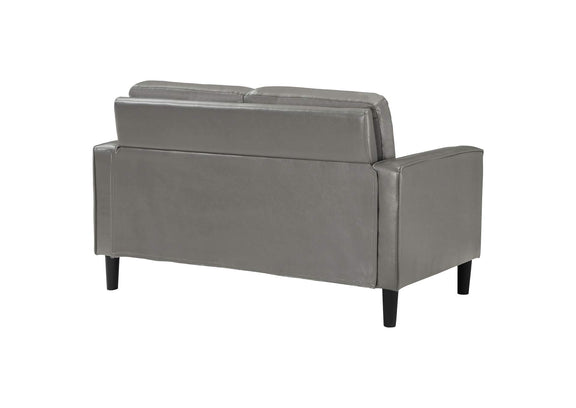 508366 Ruth Upholstered Track Arm Loveseat Grey