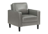 508367 Ruth Upholstered Track Arm Accent Chair Grey