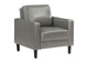 508367 Ruth Upholstered Track Arm Accent Chair Grey