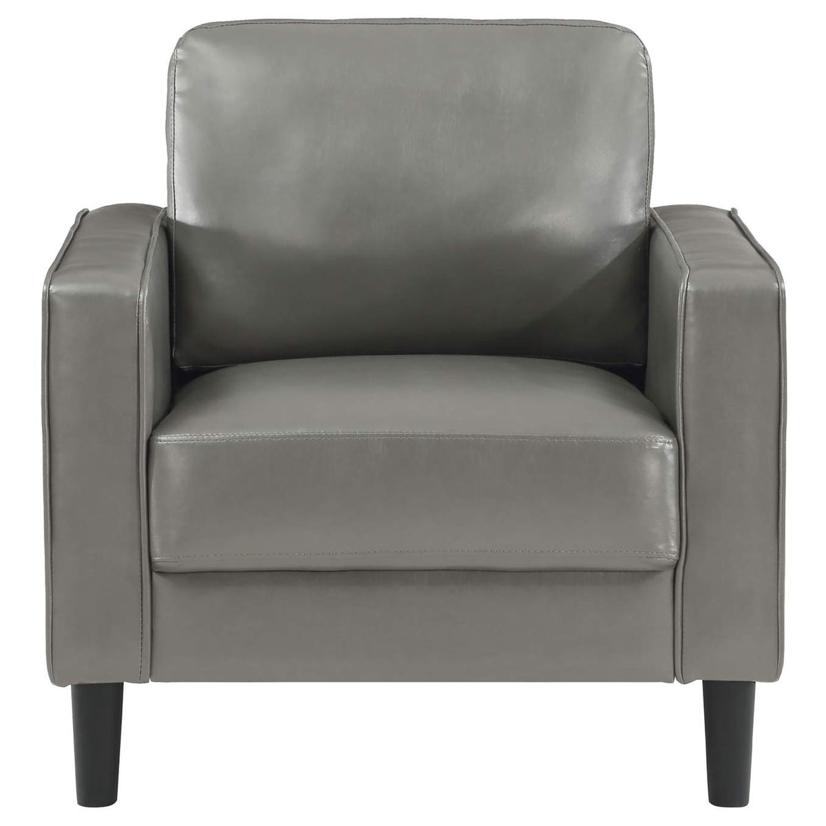 508367 Ruth Upholstered Track Arm Accent Chair Grey