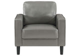 508367 Ruth Upholstered Track Arm Accent Chair Grey