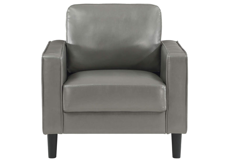 508367 Ruth Upholstered Track Arm Accent Chair Grey