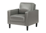508367 Ruth Upholstered Track Arm Accent Chair Grey