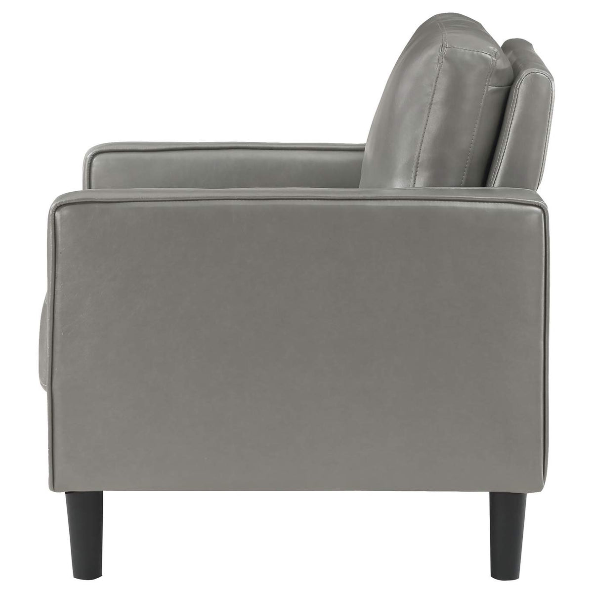 508367 Ruth Upholstered Track Arm Accent Chair Grey