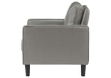 508367 Ruth Upholstered Track Arm Accent Chair Grey