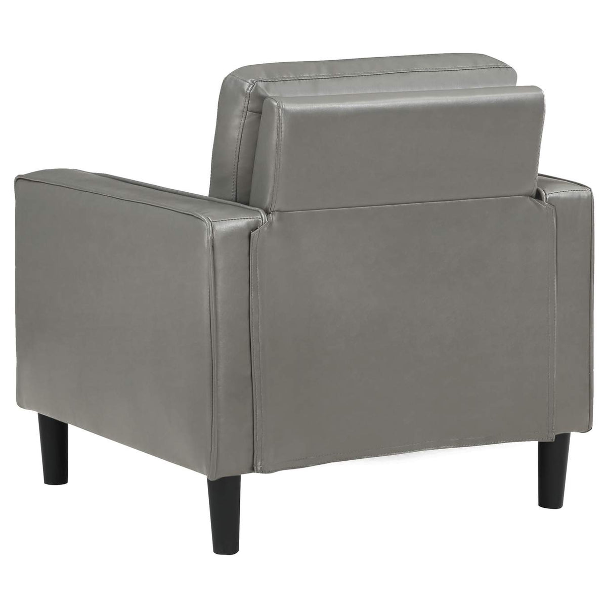 508367 Ruth Upholstered Track Arm Accent Chair Grey