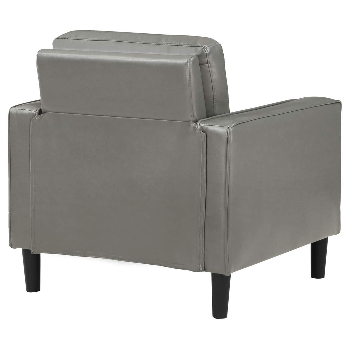508367 Ruth Upholstered Track Arm Accent Chair Grey