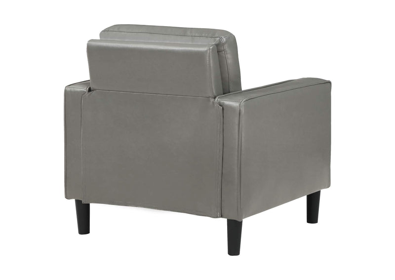 508367 Ruth Upholstered Track Arm Accent Chair Grey