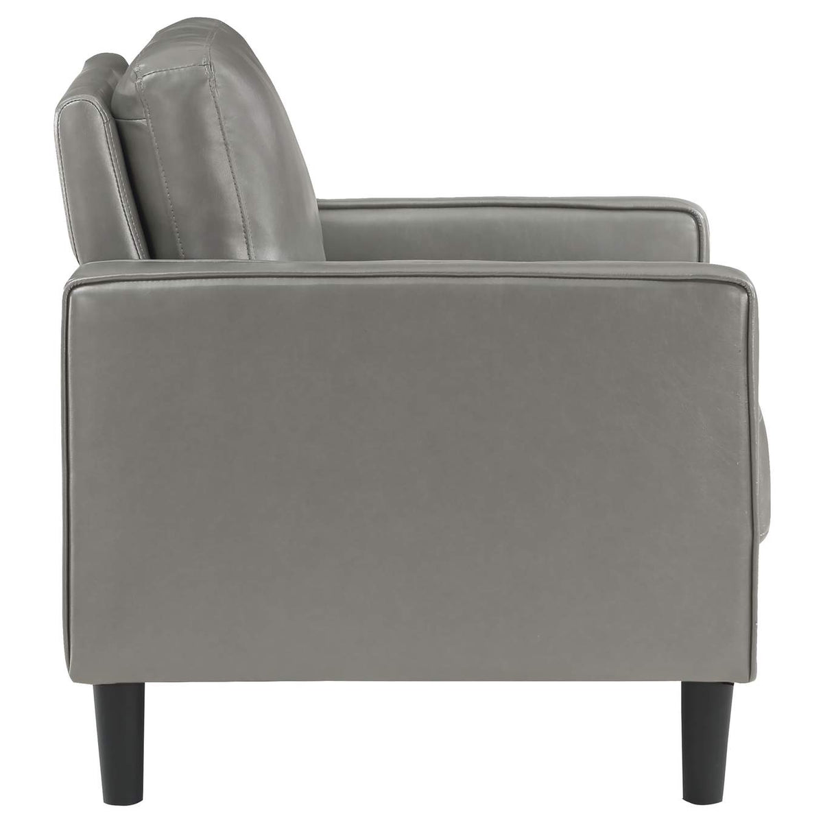 508367 Ruth Upholstered Track Arm Accent Chair Grey
