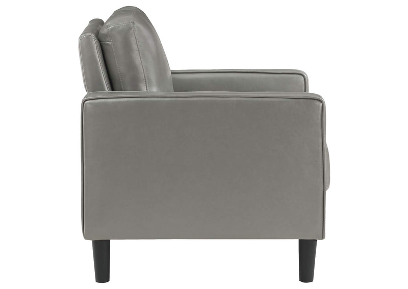 508367 Ruth Upholstered Track Arm Accent Chair Grey