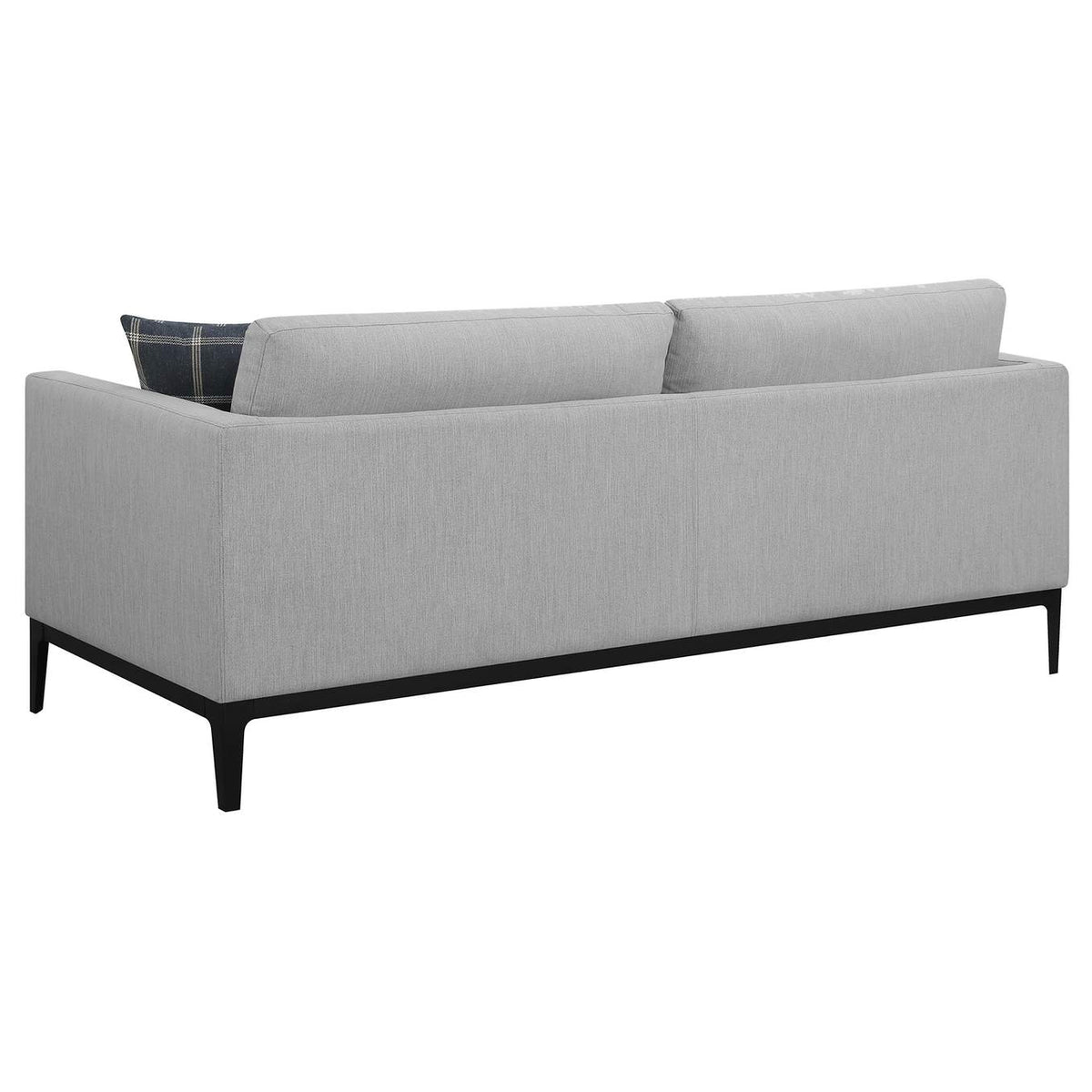508681 Apperson Upholstered Track Arm Sofa Light Grey