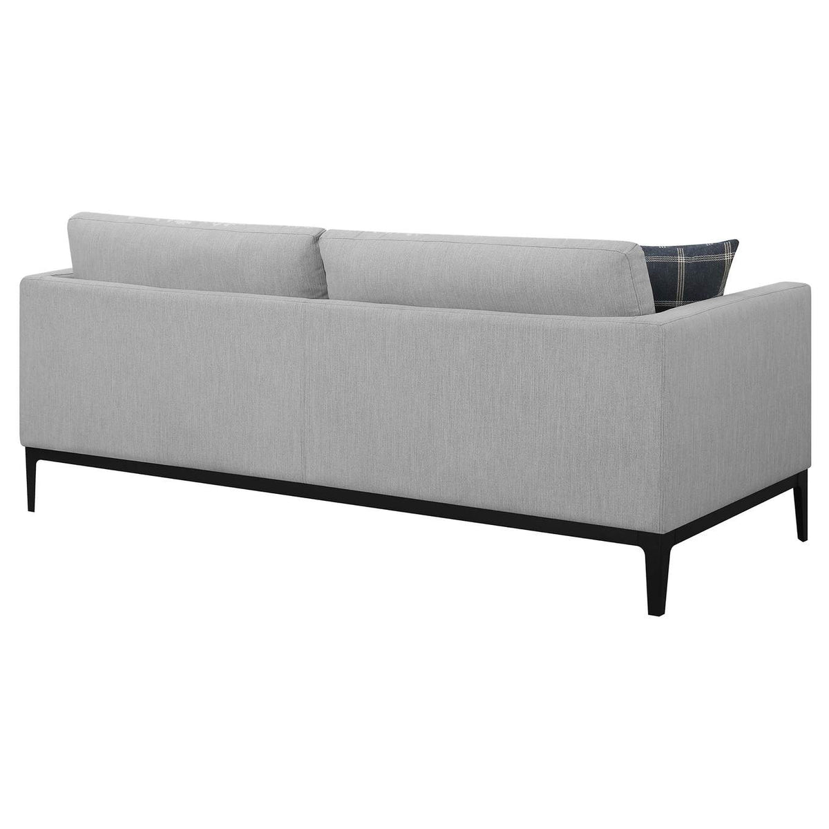508681 Apperson Upholstered Track Arm Sofa Light Grey