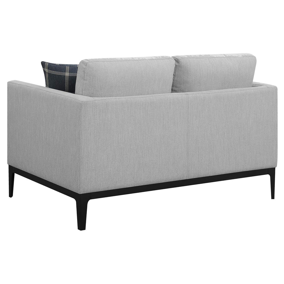 508682 Apperson Upholstered Track Arm Loveseat Light Grey