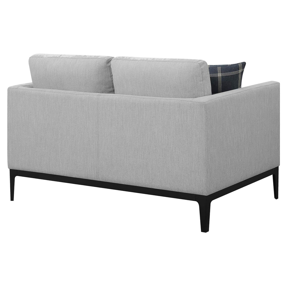 508682 Apperson Upholstered Track Arm Loveseat Light Grey