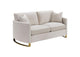 508822 Corliss Upholstered Curved Track Arm Loveseat Beige