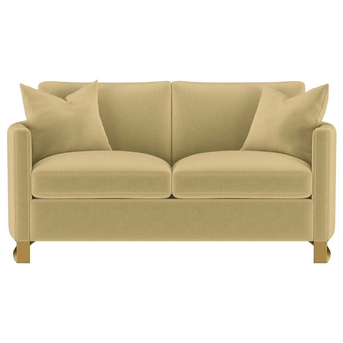 508824-S2 Corliss 2-piece Velvet Upholstered Sofa Set Camel