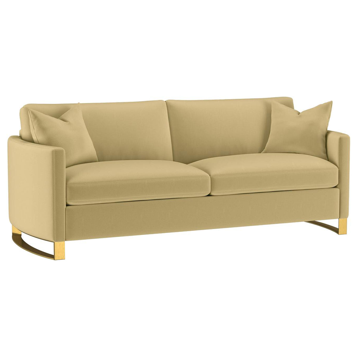 508824-S3 Corliss 3-piece Velvet Upholstered Sofa Set Camel