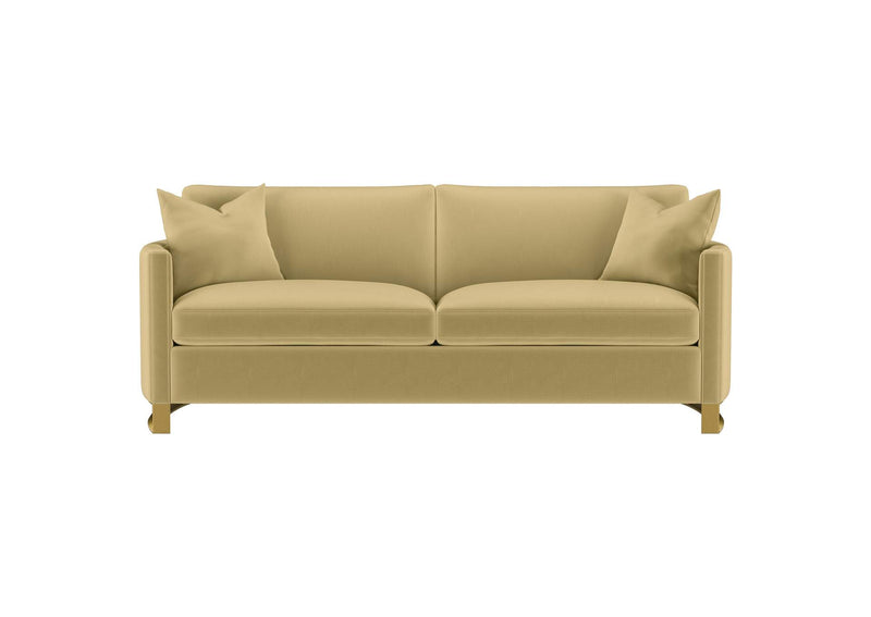 508824-S3 Corliss 3-piece Velvet Upholstered Sofa Set Camel