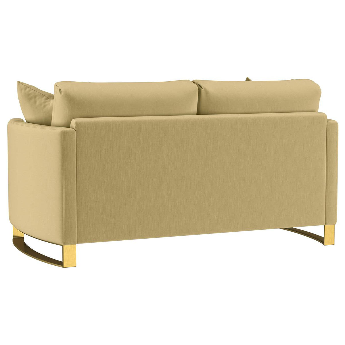 508824-S3 Corliss 3-piece Velvet Upholstered Sofa Set Camel