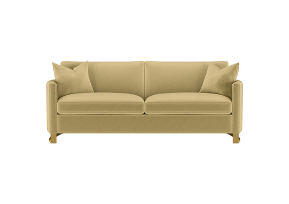 508824 Corliss Upholstered Curved Track Arm Sofa Camel